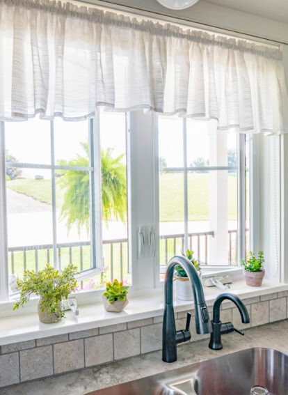 Inside view of ProVia's Endure™ Vinyl Window in White, example of vinyl casement custom home windows