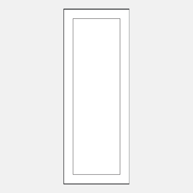 Illustration of a ProVia 001C style 8 foot entry door