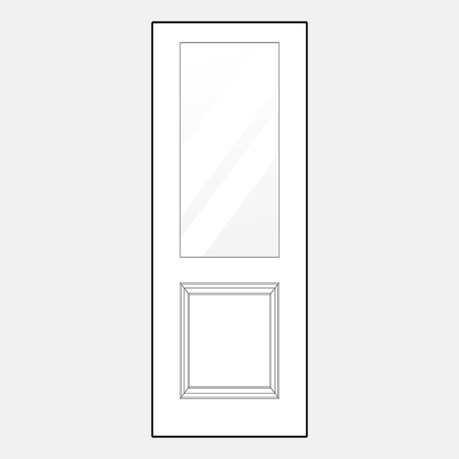 ProVia 8-foot entry door style 430-1P, example of craftsman style front doors
