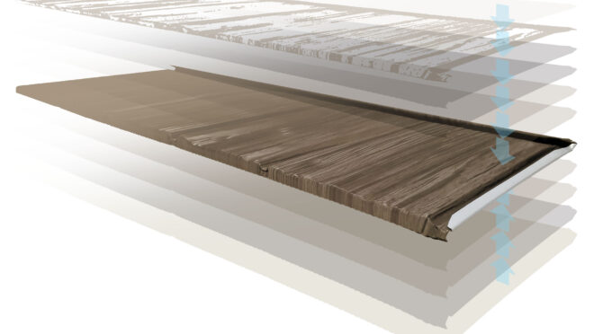 Illustration of ProVia metal roofing panel with GalvaTec™ Finish System