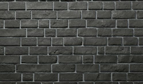 Edge Cut™ Obsidian manufactured stone veneer with Gray Grout color