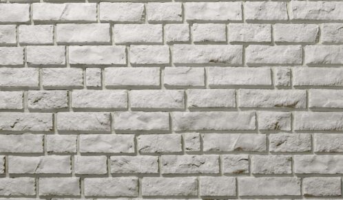 Edge Cut™ Polar manufactured stone veneer with White Grout color