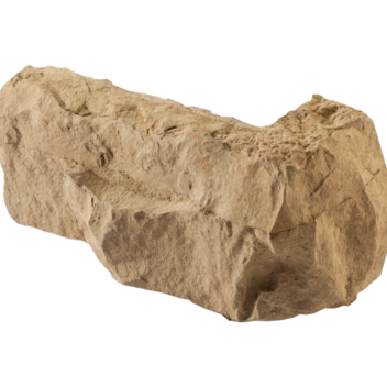 Isolated image of a ProVia Ledgestone Manufactured Stone Corner Accessory