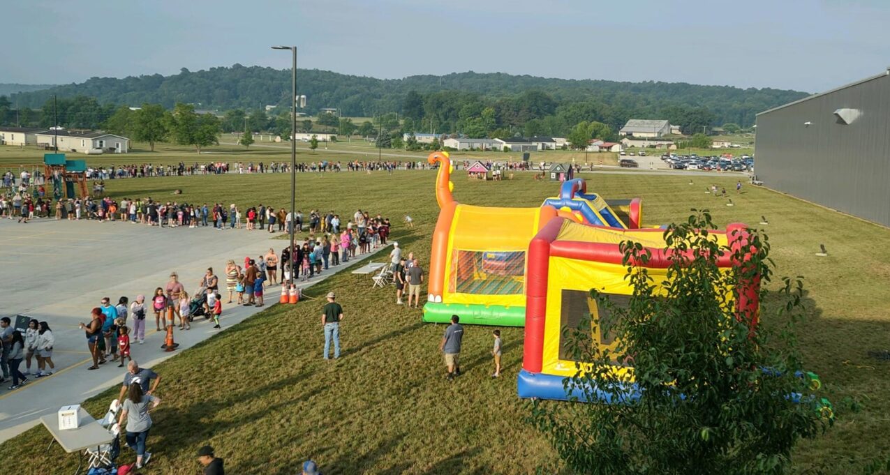 Aerial photo of Prepare for Success event at ProVia's Strasburg facility