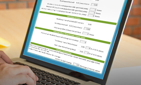 ProVia Stone Calculator on a Laptop