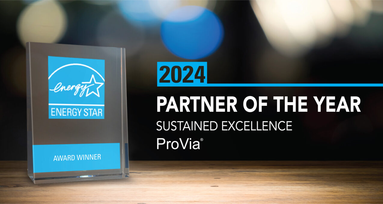 Crystal award showing that ProVia earned 2024 Energy Star Partner of the Year