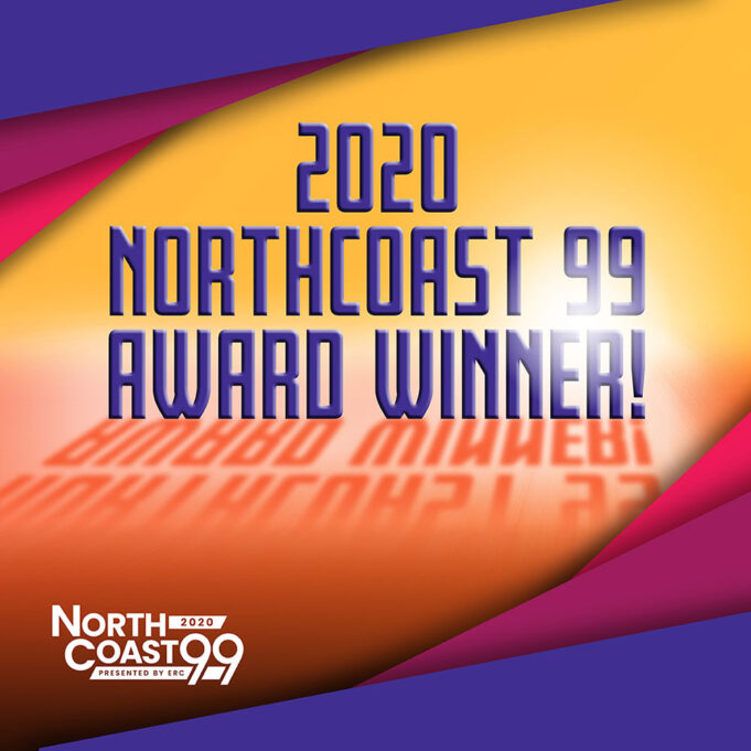 Graphic that says 2020 Northcoast 99 Award Winner depicting ProVia as a workplace award winner