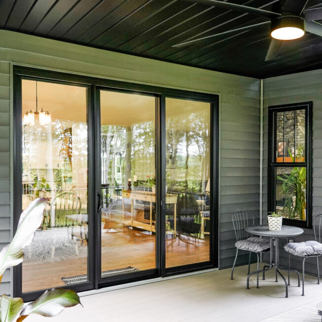 Endure™ 3-Lite Sliding Patio Door in Coal Black