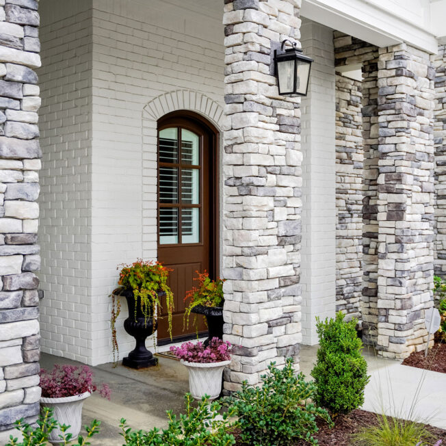 ProVia Ledgestone Mystic Manufactured Stone on Home Exterior