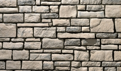 {Terra Cut™ Acadia manufactured stone veneer with Brown Grout}