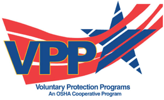 Logo for the Voluntary Protection Program by the Occupational Safety and Health Administration (OSHA)