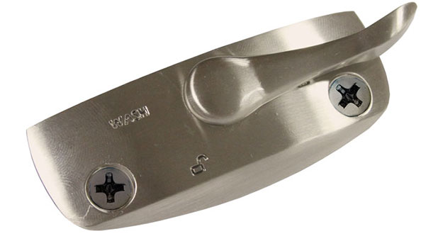 Isolated image of a Profile™ DA Double Hung and Slider Lock in Satin Nickel